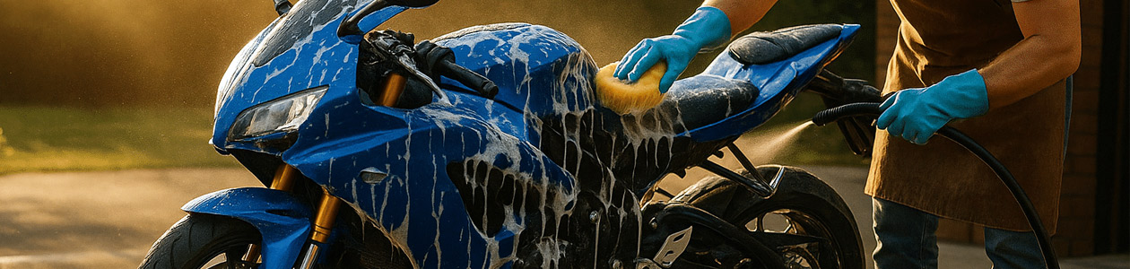 شستشوی موتور سیکلت - موتورواش رایگان شهر موتور امپراطور